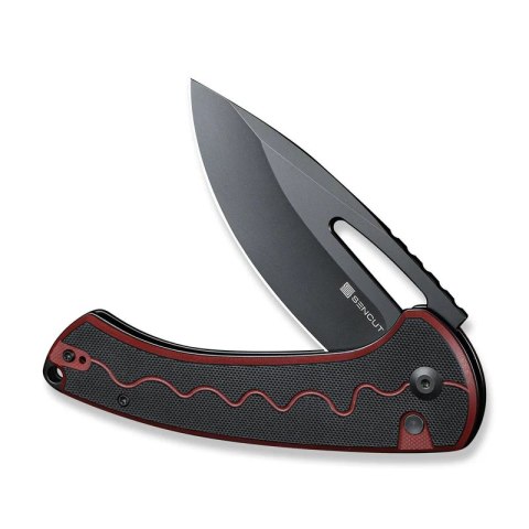Nóż składany Sencut Squiggy Burgundy / Black G10, Black 9Cr18MoV (S24082A-3) Sencut by We Knife