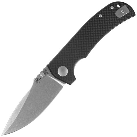 Nóż składany Spartan Blades Astor Black G10/Carbon Fiber, Tumbled CPM 154CM by Les George (SFBL8CF) Spartan Blades
