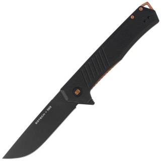 Nóż składany Tekto F1 Alpha Eotech Edition Black G10, Bronze HW, Black D2 Tekto Knives