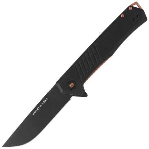 Nóż składany Tekto F1 Alpha Eotech Edition Black G10, Bronze HW, Black D2 Tekto Knives