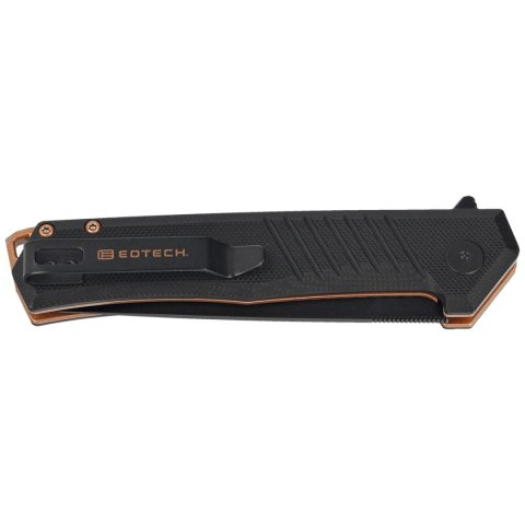 Nóż składany Tekto F1 Alpha Eotech Edition Black G10, Bronze HW, Black D2 Tekto Knives