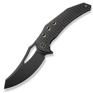 Nóż składany WE Knife Epaulette Black Titanium, Black Stonewashed M390 by Gavko Knives (WE24024-1) WE Knife
