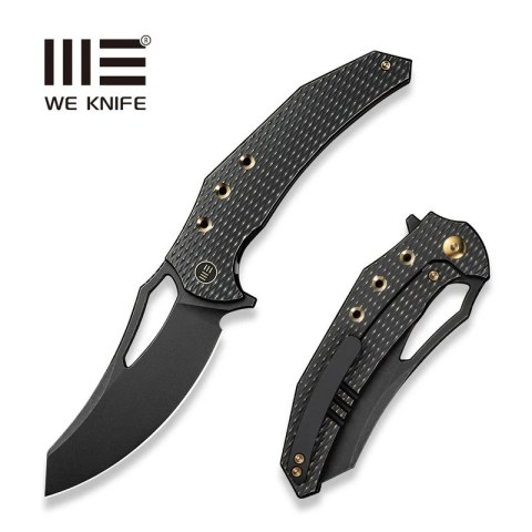 Nóż składany WE Knife Epaulette Black Titanium, Black Stonewashed M390 by Gavko Knives (WE24024-1) WE Knife