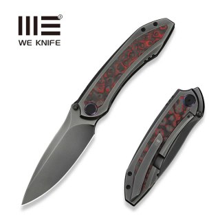 Nóż składany WE Knife Winsome Gray Titanium/Lava Flow Fat Carbon, Polished Gray M390 (WE23092-4) WE Knife