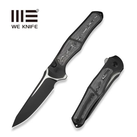 Nóż składany WeKnife 702XI LE No 087/150 Black Integral Titanium/Aluminum Foil Carbon Fiber, Black Stonewashed M390 (WE07B-2) WE Knife