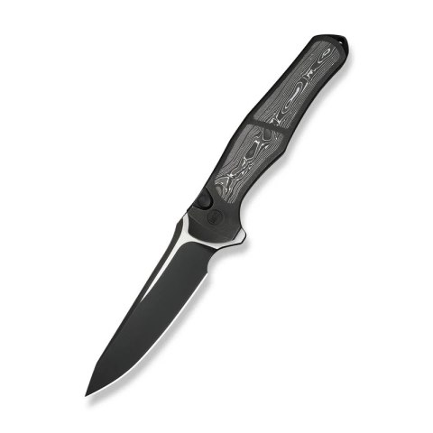 Nóż składany WeKnife 702XI LE No 087/150 Black Integral Titanium/Aluminum Foil Carbon Fiber, Black Stonewashed M390 (WE07B-2) WE Knife