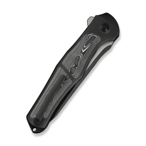 Nóż składany WeKnife 702XI LE No 087/150 Black Integral Titanium/Aluminum Foil Carbon Fiber, Black Stonewashed M390 (WE07B-2) WE Knife