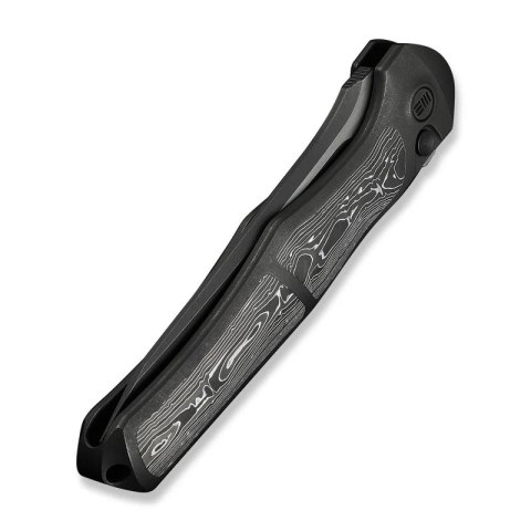 Nóż składany WeKnife 702XI LE No 087/150 Black Integral Titanium/Aluminum Foil Carbon Fiber, Black Stonewashed M390 (WE07B-2) WE Knife
