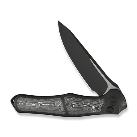 Nóż składany WeKnife 702XI LE No 087/150 Black Integral Titanium/Aluminum Foil Carbon Fiber, Black Stonewashed M390 (WE07B-2) WE Knife