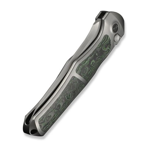 Nóż składany WeKnife 702XI LE No 145/150 Gray Titanium/Jungle Wear Fat Carbon, Stonewashed M390 (WE07B-4) WE Knife