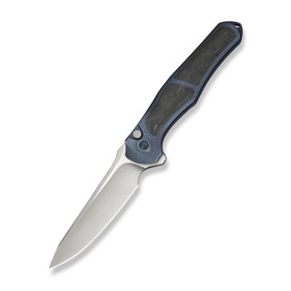 Nóż składany WeKnife 702XI LE No 147/150 Blue Integral Titanium/Shredded Carbon Fiber, Satin M390 (WE07B-1) WE Knife