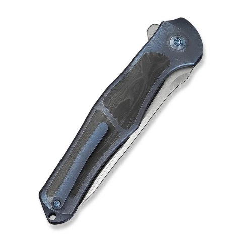 Nóż składany WeKnife 702XI LE No 147/150 Blue Integral Titanium/Shredded Carbon Fiber, Satin M390 (WE07B-1) WE Knife