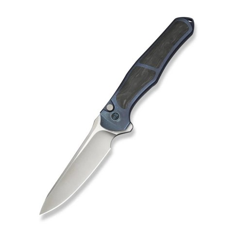 Nóż składany WeKnife 702XI LE No 148/150 Blue Integral Titanium/Shredded Carbon Fiber, Satin M390 (WE07B-1) WE Knife