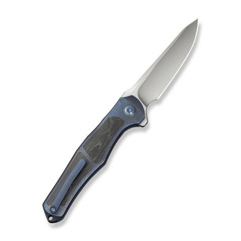 Nóż składany WeKnife 702XI LE No 148/150 Blue Integral Titanium/Shredded Carbon Fiber, Satin M390 (WE07B-1) WE Knife