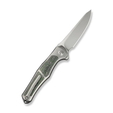 Nóż składany WeKnife 702XI LE No 149/150 Gray Integral Titanium/Jungle Wear Fat Carbon, Stonewashed M390 (WE07B-4) WE Knife