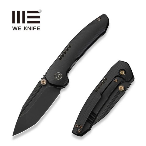 Nóż składany WeKnife Micro Trogon Black Titanium, Black Stonewashed M390 by Brian Brown (WE24043-1) WE Knife