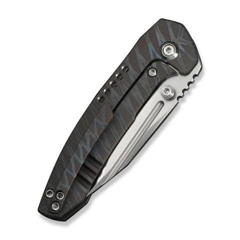 Nóż składany WeKnife Micro Trogon Tiger Stripe Titanium, Satin M390 by Brian Brown (WE24043-3) WE Knife