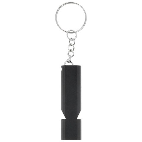 Brelok z gwizdkiem Barbaric Black Aluminium (16215-BK) Barbaric by Martinez Albainox