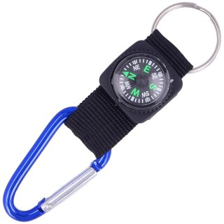 Karabińczyk z kompasem Martinez Albainox Blue Aluminium (09896-BL) Martinez Albainox