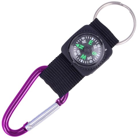 Karabińczyk z kompasem Martinez Albainox Purple Aluminium (09896-PU) Martinez Albainox