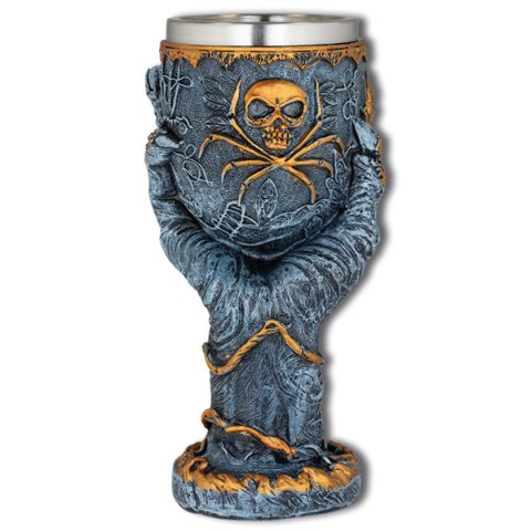 Kielich Tole 10 Imperial Skull-Spyder Grey/Golden, Resin (39557) Tole10 Imperial by Martinez Albainox