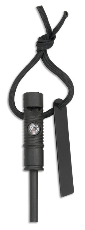 Krzesiwo Barbaric 33286 Fire Starter Black z gwizdkiem i kompasem Barbaric by Martinez Albainox