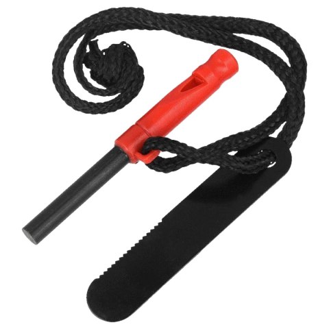 Krzesiwo Barbaric 33902 Fire Starter Red z gwizdkiem Barbaric by Martinez Albainox