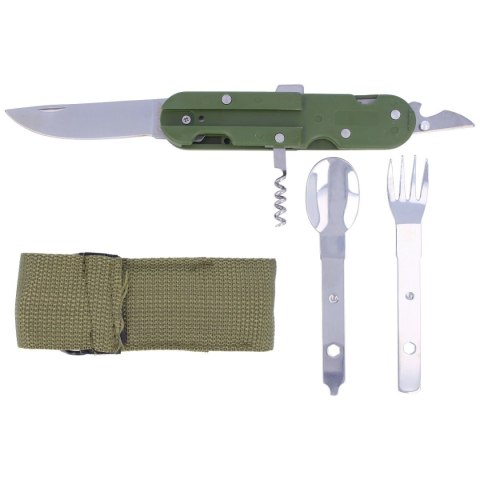 Niezbędnik składany Martinez Albainox Camping 6 Set Green ABS, Satin 3Cr13Mov (11018) Martinez Albainox