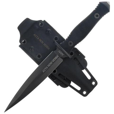 Nóż ANV M500 Kamba Black G10, Black DLC Elmax (ANVM500-009) ANV - Acta Non Verba Knives