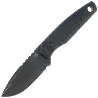 Nóż Fox KS Black G10, Top Shield Antracite Stonewashed Niolox by GZ Tactical Knives (FX-627 G10B) FOX