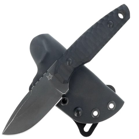 Nóż Fox KS Black G10, Top Shield Antracite Stonewashed Niolox by GZ Tactical Knives (FX-627 G10B) FOX