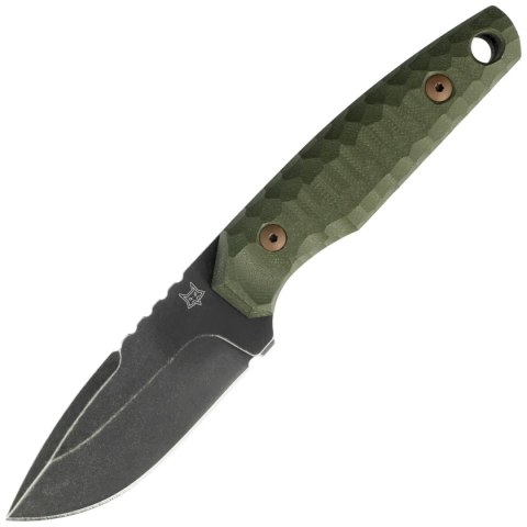 Nóż Fox KS OD Green G10, Top Shield Antracite Stonewashed Niolox by GZ Tactical Knives (FX-627 G10OD) FOX
