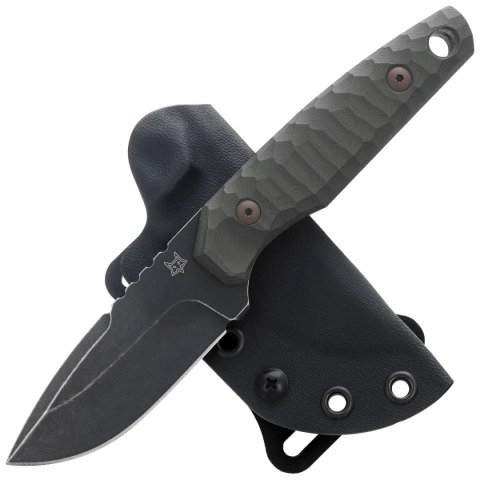 Nóż Fox KS OD Green G10, Top Shield Antracite Stonewashed Niolox by GZ Tactical Knives (FX-627 G10OD) FOX