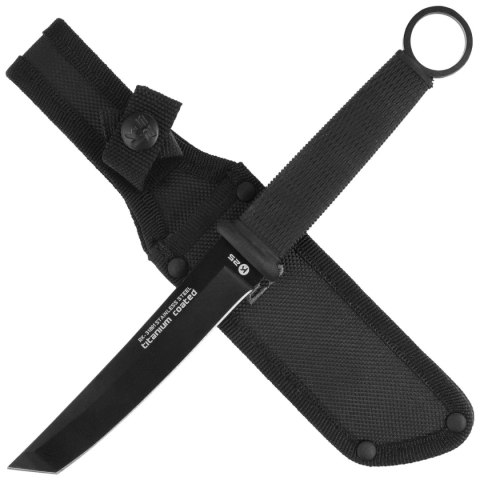 Nóż K25 Botero Tanto Black Rubber, Black Titanium 7Cr17Mov (31891) K25 by Martinez Albainox