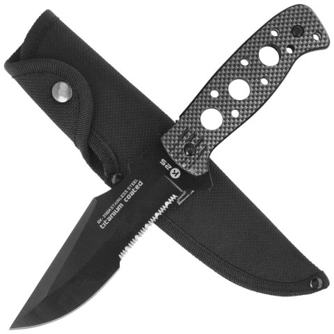 Nóż K25 RK-31824 Grey Aluminium, Black Titanium 7Cr17Mov K25 by Martinez Albainox
