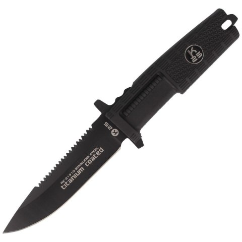 Nóż K25 RK-31910 Black Rubber, Black Titanium 7Cr17Mov K25 by Martinez Albainox