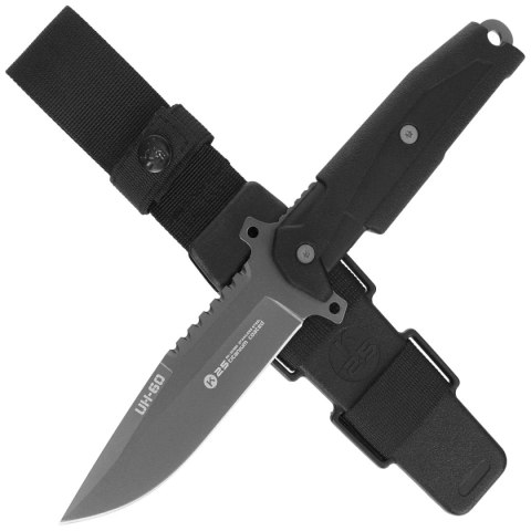 Nóż K25 RK-32380 UH-60 Black Rubber, Titanium 7Cr17Mov K25 by Martinez Albainox