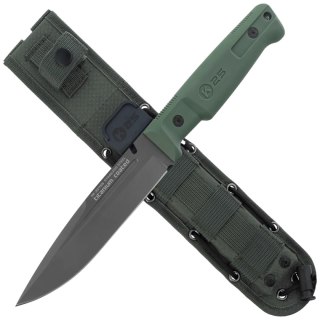 Nóż K25 RK-32756 Green Rubber, Black Titanium 4Cr13Mov K25 by Martinez Albainox
