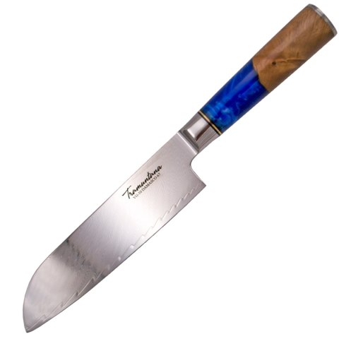 Nóż Kuchenny Tramuntana Decor Habitat Santoku Stabilized Wood/Epoxy, VG10 Damascus (TK-CD03) Decor Habitat