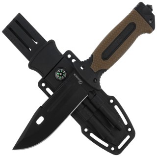 Nóż Martinez Albainox ABS/Rubber Coyote/Black, Black 3Cr13Mov (32664) Martinez Albainox