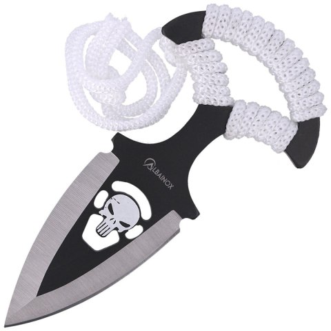 Nóż Martinez Albainox Skull Push Dagger White Cord, Black/Satin 3Cr13Mov (32452) Martinez Albainox