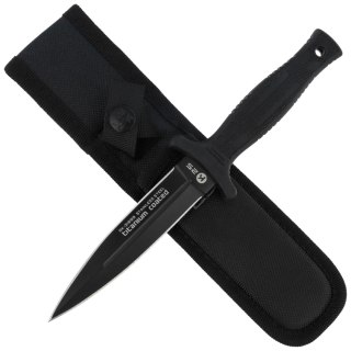 Nóż boot K25 RK-31699 Black Rubber, Black Titanium 7Cr17Mov K25 by Martinez Albainox