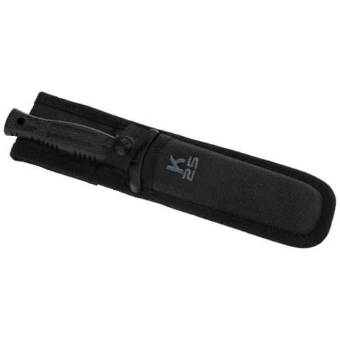 Nóż boot K25 RK-31699 Black Rubber, Black Titanium 7Cr17Mov K25 by Martinez Albainox