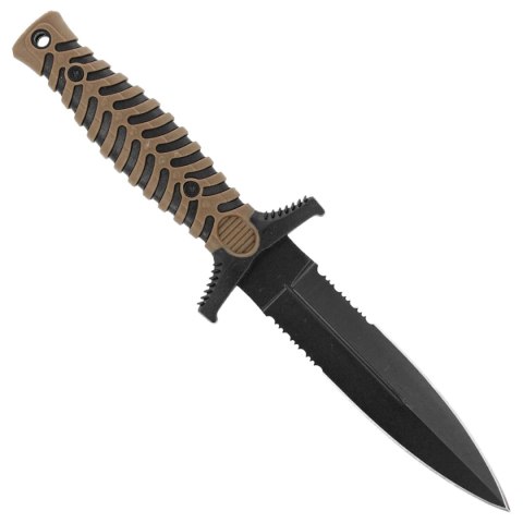Nóż boot K25 RK-32206 Coyote ABS/Black Rubber, Black Titanium 7Cr17Mov K25 by Martinez Albainox