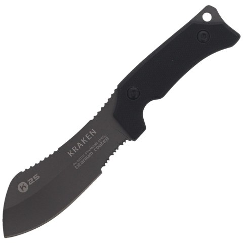 Nóż na szyję K25 Kraken Neck Knife Black G10, Titanium 7Cr17Mov K25 by Martinez Albainox