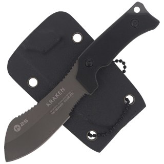 Nóż na szyję K25 Kraken Neck Knife Black G10, Titanium 7Cr17Mov K25 by Martinez Albainox