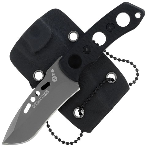 Nóż na szyję K25 RK-32178 Neck Knife Black G10, Titanium 7Cr17Mov K25 by Martinez Albainox