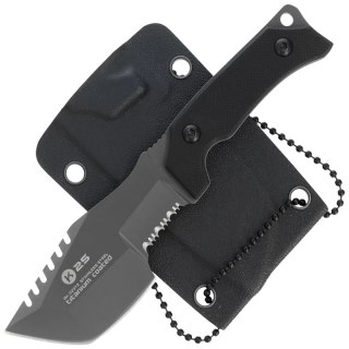 Nóż na szyję K25 RK-32372 Neck Knife Black G10, Titanium 7Cr17Mov K25 by Martinez Albainox