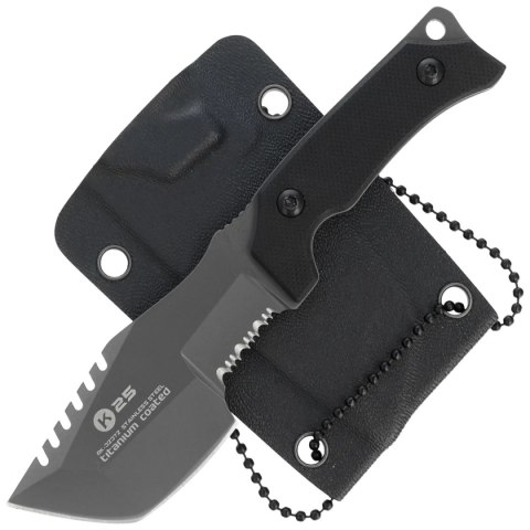 Nóż na szyję K25 RK-32372 Neck Knife Black G10, Titanium 7Cr17Mov K25 by Martinez Albainox