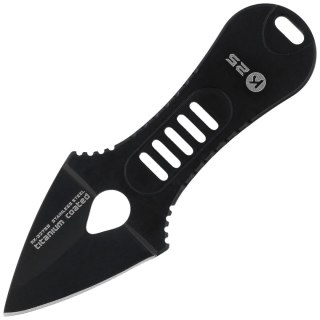 Nóż na szyję K25 RK-32759 Black Steel, Black Titanium 7Cr17Mov K25 by Martinez Albainox